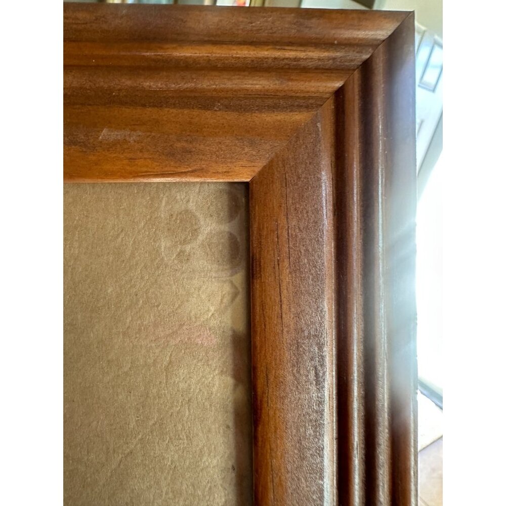 5 Brown Wooden Glass Tiered Molding Gallery Wall Art Picture Photo Frame - Picture 3 of 8